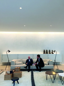 Piero Lissoni e Gian Luca Sghedoni, ceo di Kerakoll.