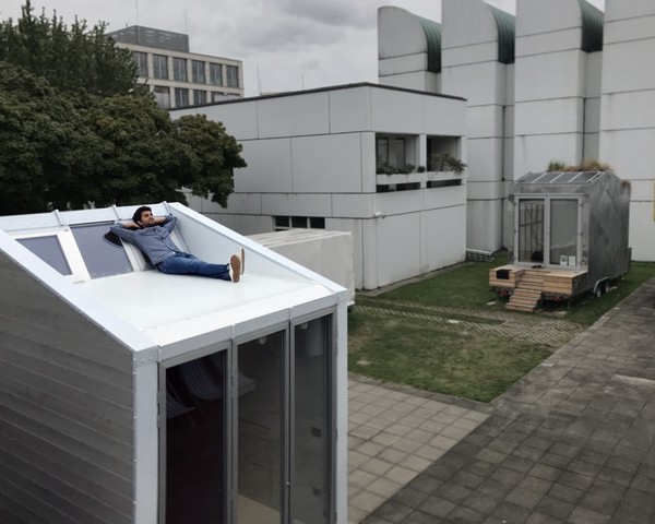 aVOID Leonardo Di Chiara on the terrace at Bauhaus Campus