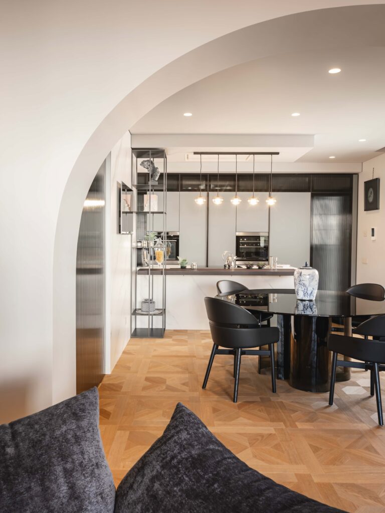 soggiorno della villa realizzata da Giordano&Partners