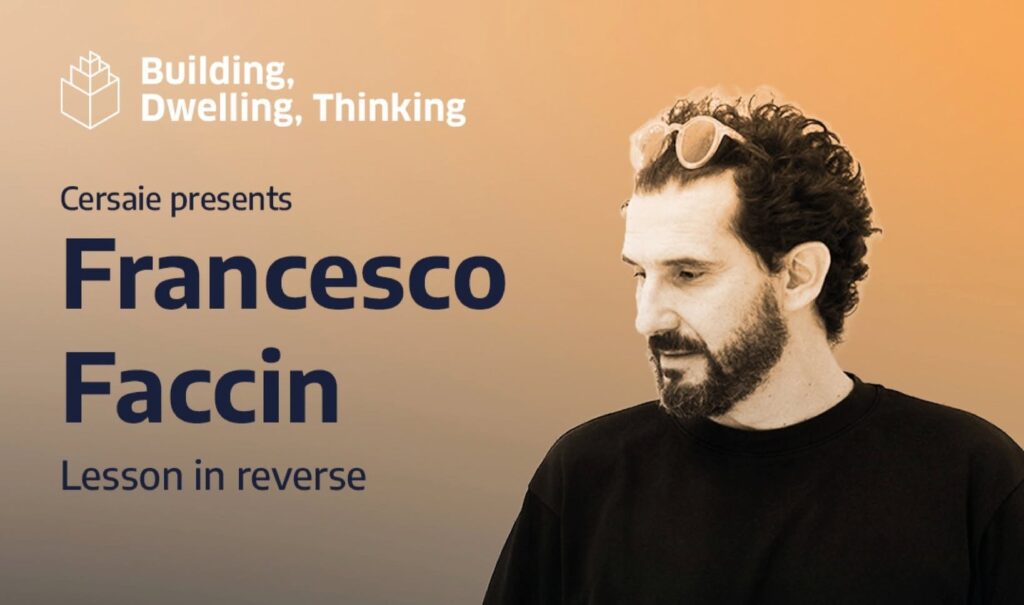 Francesco Faccin protagonista della Lezione alla Rovescia a Cersaie 2026